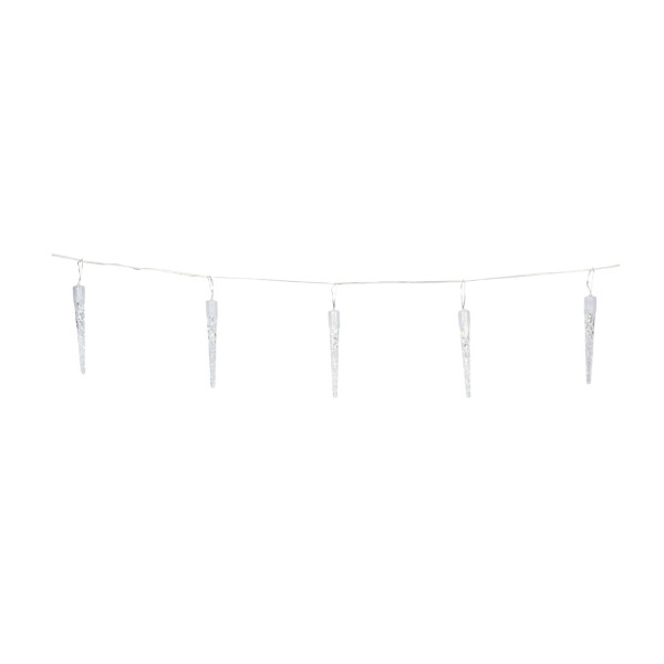 Kurtyna świetlna LED sople zewnętrzna 5,7 m 40 LED IP44 8 trybów timer 1064529