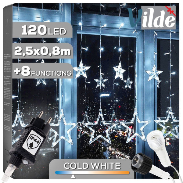 Kurtyna świetlna zewnętrzna 120 LED 2,5 m 811920