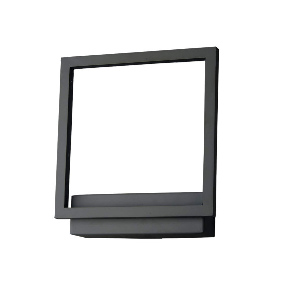 Kwadratowa lampa ścienna Opera frame LED 18W do holu czarna 187070