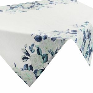 Kwadratowy obrus NATU/8 biały w kwiaty 85×85 cm 723749 Kwadratowy obrus NATU/8 biały w kwiaty 85×85 cm 723749