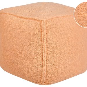 Kwadratowy puf 40x40x40 cm pomarańczowy 717048 Kwadratowy puf 40x40x40 cm pomarańczowy 717048
