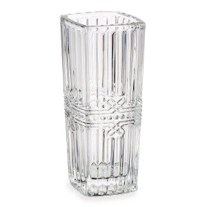 Kwadratowy wazon z kryształowym wzorem, 15 cm 269531 Kwadratowy wazon z kryształowym wzorem, 15 cm 269531