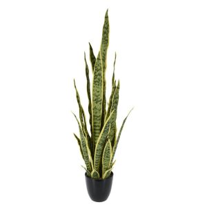 Kwiat sztuczny Sanseviera w donicy 92 cm zielona ozdobna 1042961 Kwiat sztuczny Sanseviera w donicy 92 cm zielona ozdobna 1042961