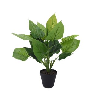 Kwiat sztuczny w donicy do salonu kuchni 45 cm zielony 1042952 Kwiat sztuczny w donicy do salonu kuchni 45 cm zielony 1042952