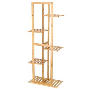 Kwietnik drewniany 102 cm stojak na kwiaty 6 półek drewniany 394637 Kwietnik drewniany 102 cm stojak na kwiaty 6 półek drewniany 394637