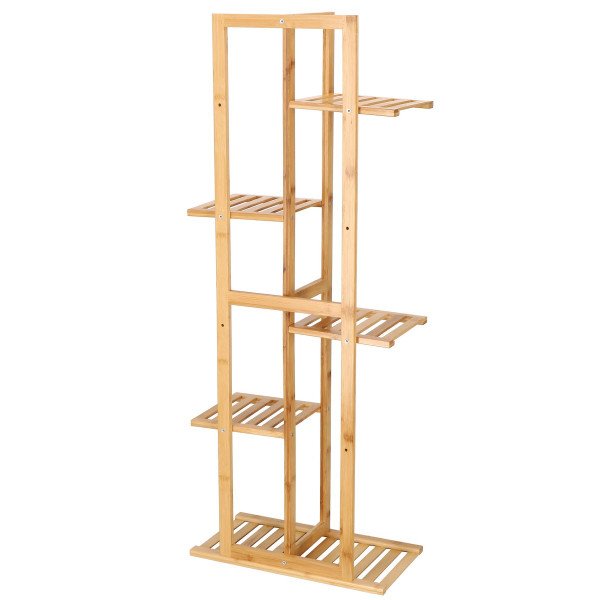 Kwietnik drewniany 102 cm stojak na kwiaty 6 półek drewniany 394637