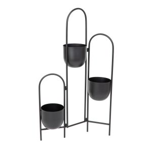 Kwietnik FLOERO metalowy czarny 49x14x80 cm HOMLA 913529 Kwietnik FLOERO metalowy czarny 49x14x80 cm HOMLA 913529