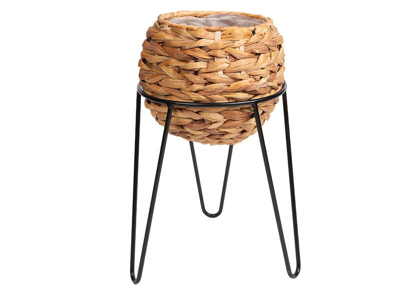 Kwietnik Hiacynt 34 cm brązowy 42364