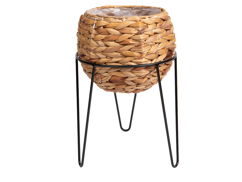Kwietnik Hiacynt 39 cm brązowy 42363