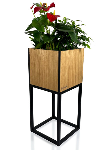 Kwietnik LOFT FIORINO dąb 22x22x50 cm 411436
