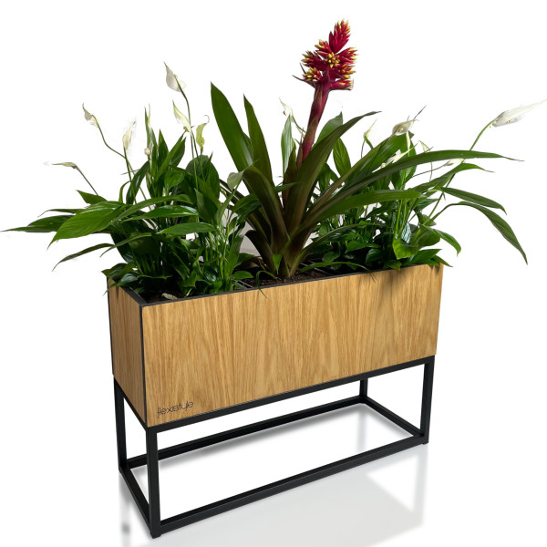 Kwietnik loftowy FIORINO dąb 62x22x40 cm 411457