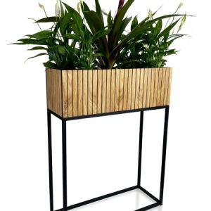 Kwietnik loftowy FIORINO lamele 62x22x80 cm 411447 Kwietnik loftowy FIORINO lamele 62x22x80 cm 411447