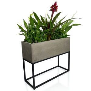 Kwietnik loftowy FIORINO szary 62x22x50 cm 411449 Kwietnik loftowy FIORINO szary 62x22x50 cm 411449