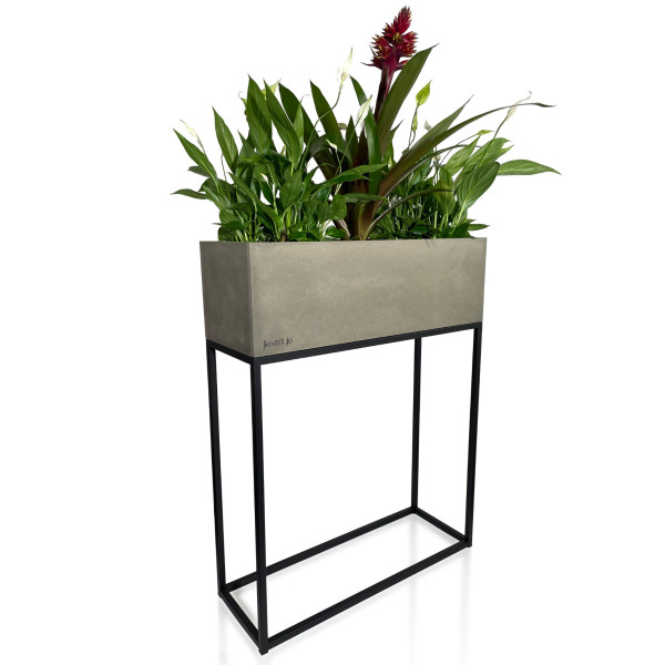 Kwietnik loftowy FIORINO szary 62x22x80 cm 411448