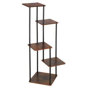 Kwietnik metalowy 5 półek 105,5 cm nowoczesny stojak na kwiaty loft 522850 Kwietnik metalowy 5 półek 105,5 cm nowoczesny stojak na kwiaty loft 522850