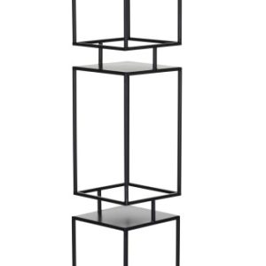 Kwietnik metalowy czarny stojak piętrowy 134 cm LOFT 89229 Kwietnik metalowy czarny stojak piętrowy 134 cm LOFT 89229