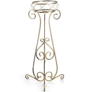 Kwietnik metalowy Fiorina 96×47,5x 47,5 cm Złoty Patynowany Rustykalny 676505 Kwietnik metalowy Fiorina 96×47,5x 47,5 cm Złoty Patynowany Rustykalny 676505