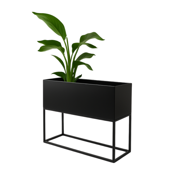 Kwietnik Metalowy FLORI S Czarny 88096