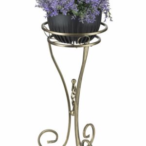 Kwietnik metalowy Shane złoty 28×60 cm Dekoracja salonu 383214 Kwietnik metalowy Shane złoty 28×60 cm Dekoracja salonu 383214
