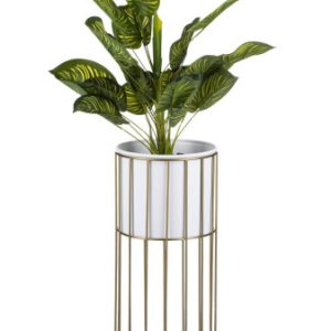 Kwietnik nowoczesny 55 cm złoto biały GLAM 89270