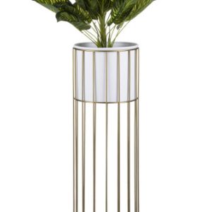 Kwietnik nowoczesny 70 cm złoto biały LOFT 89237