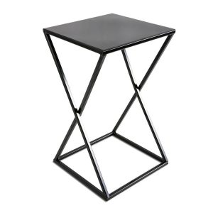 Kwietnik nowoczesny stojący 40 cm czarny 88065