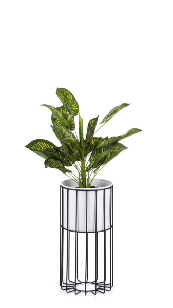 Kwietnik nowoczesny z osłonką 42 cm LOFT metalowy 89253
