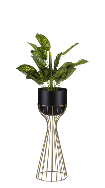 Kwietnik nowoczesny z osłonką 56 cm LOFT metal 89258