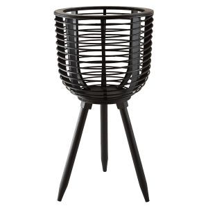 Kwietnik rattanowy Black Zandiara 60 cm czarny 701981