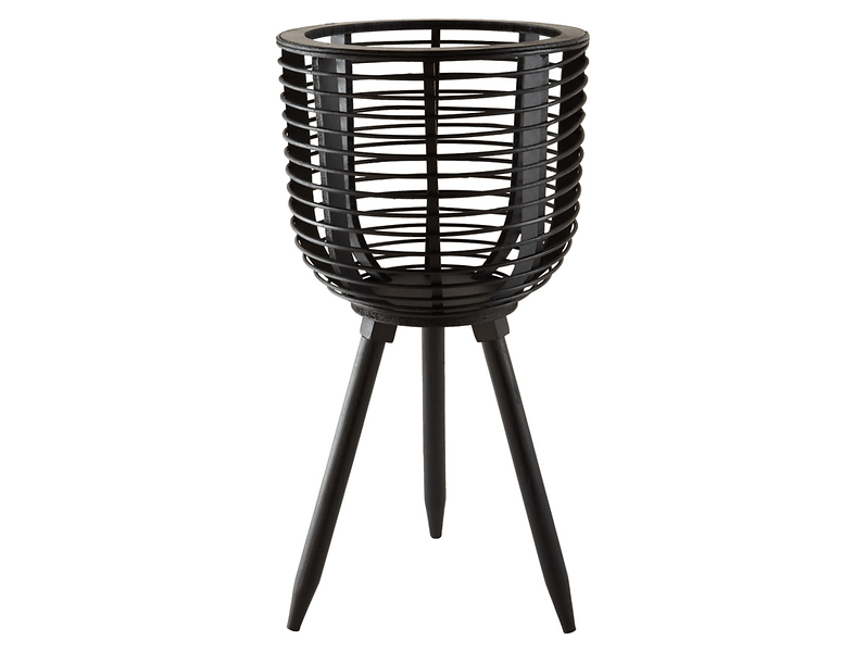 Kwietnik rattanowy Black Zandiara 60 cm czarny 701981