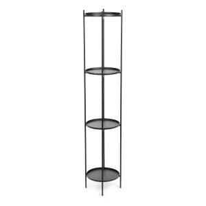Kwietnik ROH czteropoziomowy czarny 25×131 cm HOMLA 922501