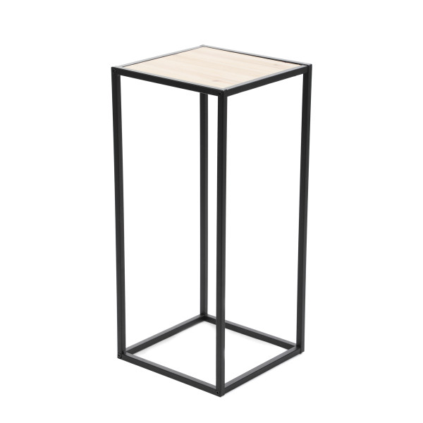 Kwietnik ROH metalowy czarny 27x27x60 cm HOMLA 922498