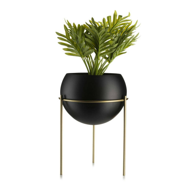 Kwietnik stojący 25 cm złoto czarny LOFT 89263