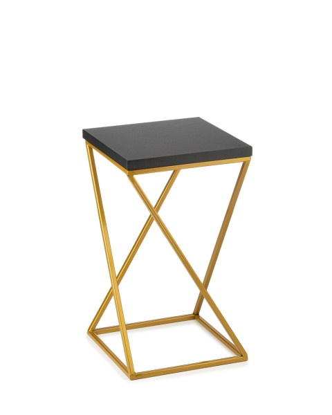 Kwietnik stojący 40 cm blat czarno złoty LOFT 88044