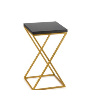 Kwietnik stojący 40 cm blat czarny metal GLAMOUR 88042 Kwietnik stojący 40 cm blat czarny metal GLAMOUR 88042