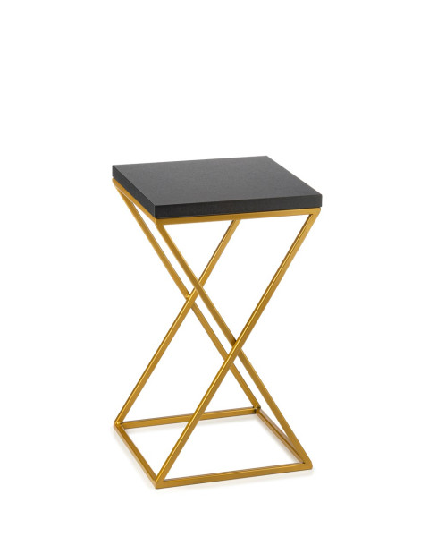 Kwietnik stojący 40 cm blat czarny metal GLAMOUR 88042