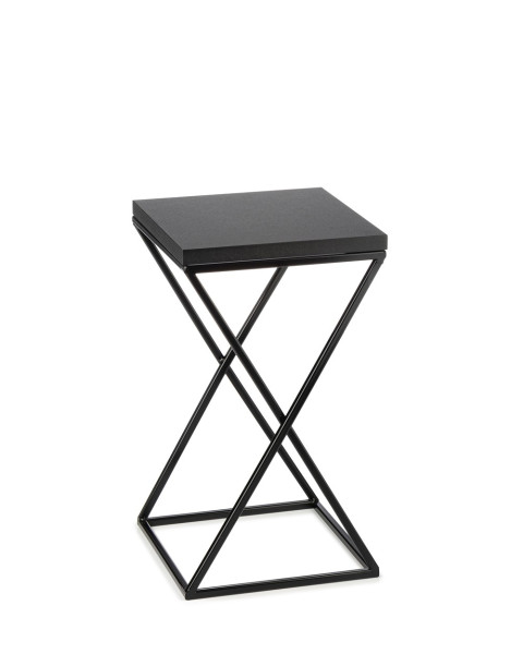 Kwietnik stojący 40 cm z blatem MDF LOFT metalowy 88029
