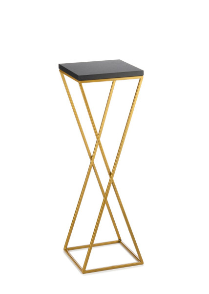 Kwietnik stojący 70 cm blat czarny LOFT metalowy 88094