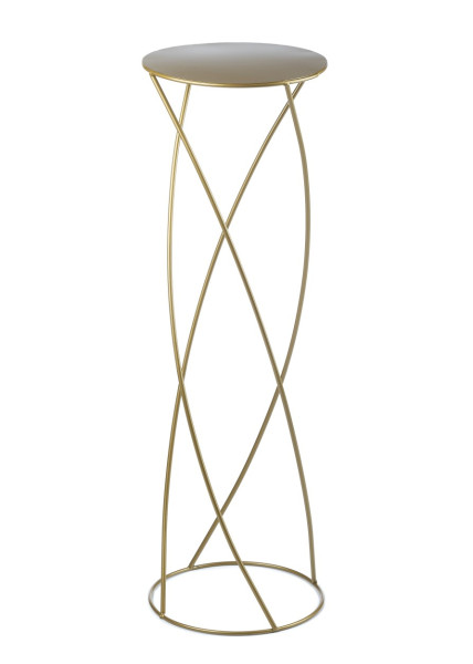 Kwietnik stojący 70 cm na rośliny złoty GLAMOUR 88149
