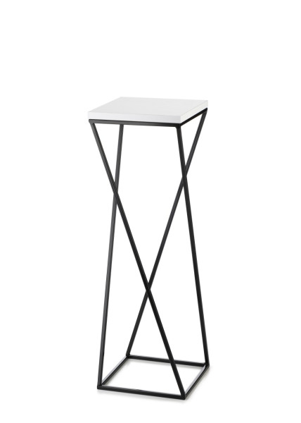 Kwietnik stojący na kwiaty LOFT 70 cm z blat biały 88135