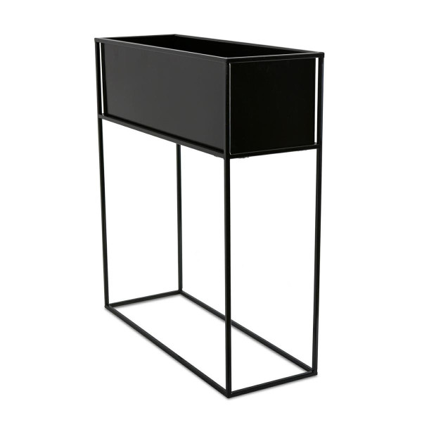 Kwietnik stojący skrzynia czarna 70 cm LOFT 88138