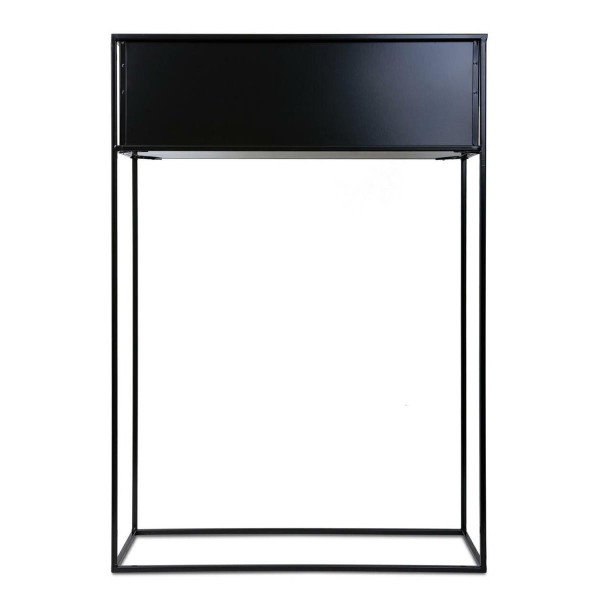 Kwietnik stojący skrzynia czarna 90 cm LOFT 88129