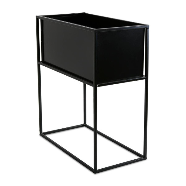 Kwietnik stojący skrzynia czarny 50 cm LOFT 88003