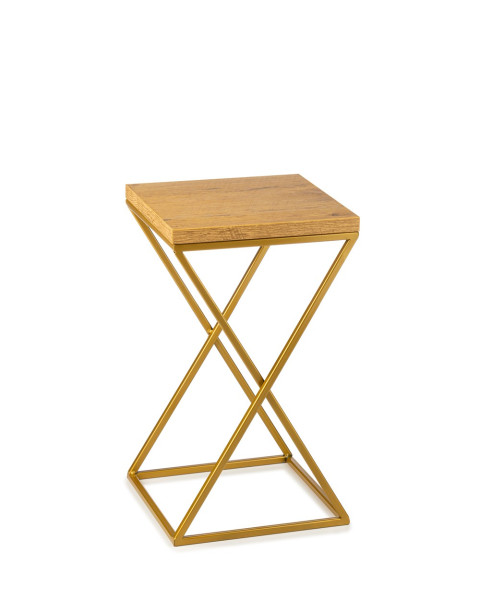 Kwietnik stojący złoty 40 cm metal GLAMOUR 88004