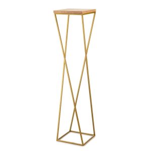 Kwietnik stojak 100 cm złoty metal GLAMOUR 87886 Kwietnik stojak 100 cm złoty metal GLAMOUR 87886