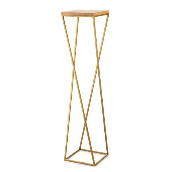 Kwietnik stojak 100 cm złoty metal GLAMOUR 87886