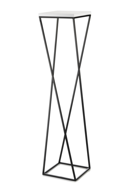 Kwietnik stojak na kwiaty 100 cm LOFT czarno biały 88140