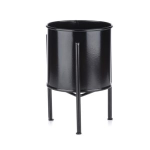 Kwietnik stojak z wkładem 19 cm czarny LOFT 87884 Kwietnik stojak z wkładem 19 cm czarny LOFT 87884