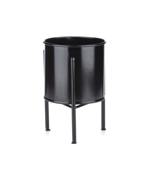 Kwietnik stojak z wkładem 19 cm czarny LOFT 87884
