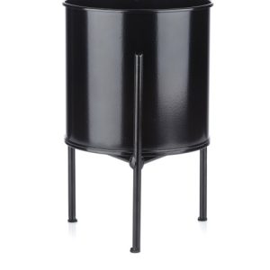 Kwietnik stojak z wkładem 24 cm czarny LOFT 88006 Kwietnik stojak z wkładem 24 cm czarny LOFT 88006